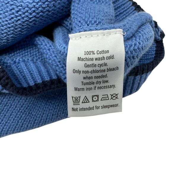 Janie and Jack Baby Blue and Black V-Neck Sweater Vest with Whale 6-2 Months - Picture 3 of 4